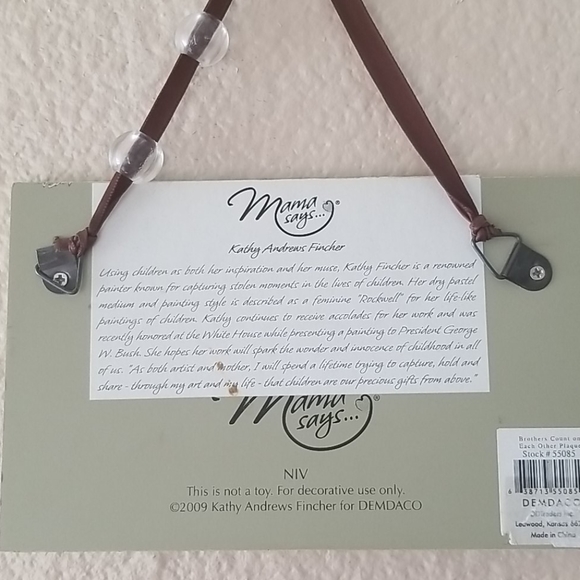 Boys/Brothers Inspiration Plaque - Picture 3 of 3